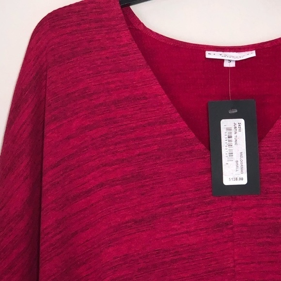 NWT bryn Walker Marled Justin Tunic Striped Melograno Career Top size S - Picture 4 of 11